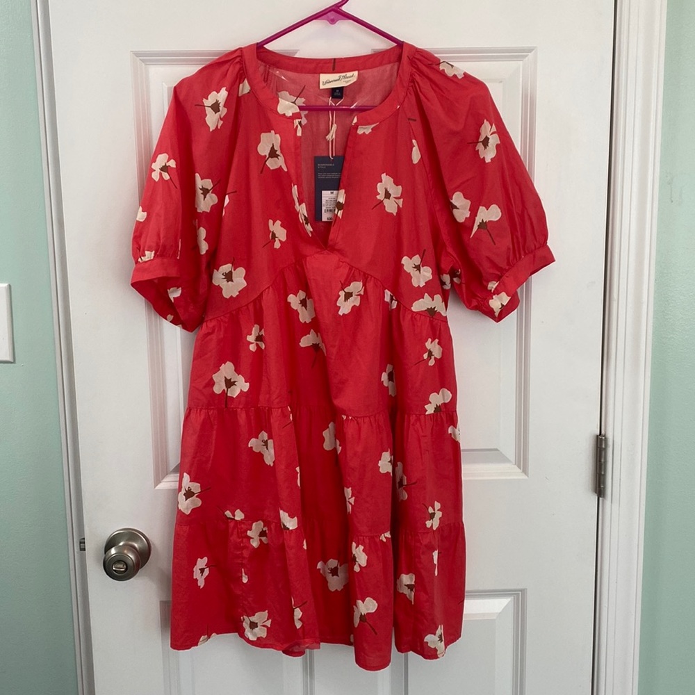 NWT Floral mini swing dress